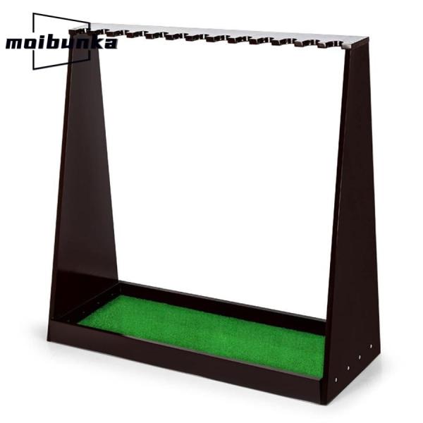 ゴルフクラブスタンド 木製ゴルフクラブ主催者、13穴の大型フロアゴルフパターラック、春夏の屋内屋外ス...