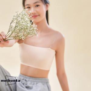 チューブトップ ストラップ 透明 ストラップレ...の詳細画像4