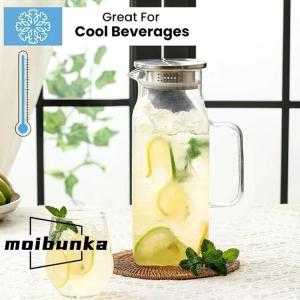 麦茶ポット 2L 大容量 冷水筒 耐熱ガラス ...の詳細画像5