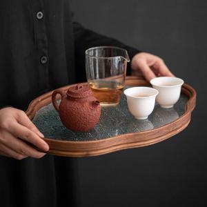 お皿 30cm カフェトレー ティートレー 花...の詳細画像2