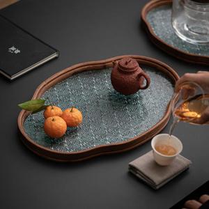 お皿 30cm カフェトレー ティートレー 花...の詳細画像3