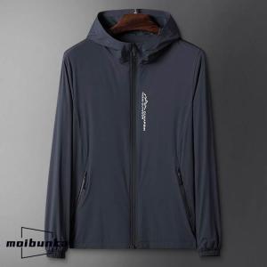 薄手 シンプル メンズ ラッシュガード パーカ...の詳細画像2