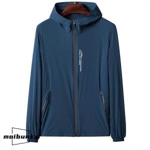薄手 シンプル メンズ ラッシュガード パーカ...の詳細画像3