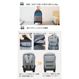 リュックキャリー スーツケース 4輪 機内持ち...の詳細画像4