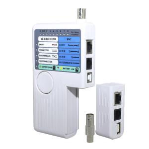 Ealona ネットワークケーブルテスター メーター リモート機能 4 in 1 RJ11 RJ45 USB BNC l lan ケーブル 検出器｜moimoi-shop