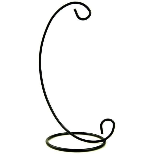 つり下げ台 展示 フック テラリウム インテリア | 高さ23cm×台座の幅10cm | 黒 ブラッ...