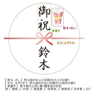 熨斗シール 20mm 丸型 A4サイズ117枚...の詳細画像1