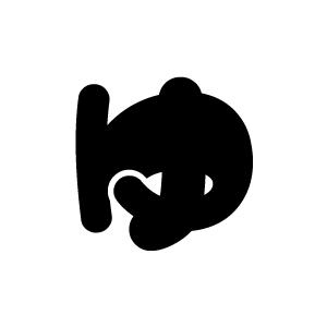 切り文字 【マイクゆ1】サイズ：3L(うちわ最大サイズ)素材