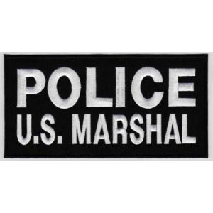 U.S Marshal POLICE Panel パッチ イホワイト（717）