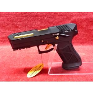 【HFC メタルスライドガスブローバックガン G17カスタム HG-182 BK/SV