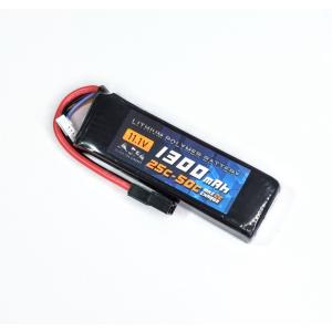 SFA 11.1v1300mAh リポバッテリー 25C-50C ミニS Tコネクタータイプ