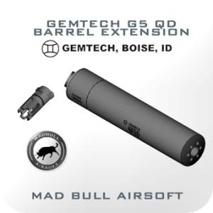 MADBULL GEMTECH G5 QDサイレンサー 14mm逆ネジ対応 G01-006BK