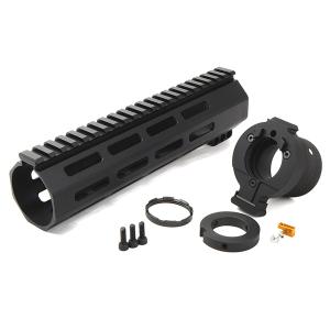 【11/23(日)5％OFFクーポン】RGW 9インチ QD Takedown System M-LOK レールハンドガード ＆ コネクターセット マルイ GBB M4 MWS 用