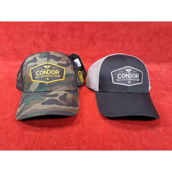 【ボーナスストアPlus＋5％】CONDOR 40周年記念 キャップ Black/Woodland