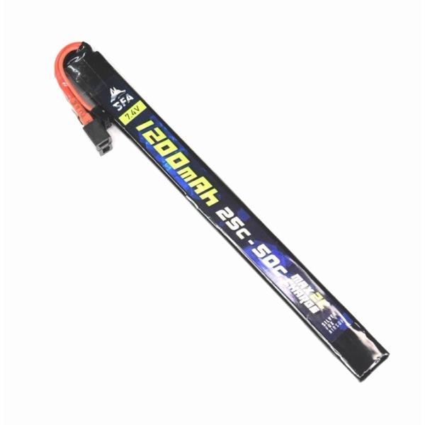 SFA LIPOバッテリー 7.4V1200mAh 25C-50C スティックタイプ（ウナギ）T字コ...