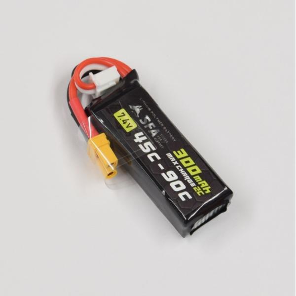 SFA LIPOバッテリー 7.4V300mAh 45C-90C XT30Uコネクタ　SA-B029...