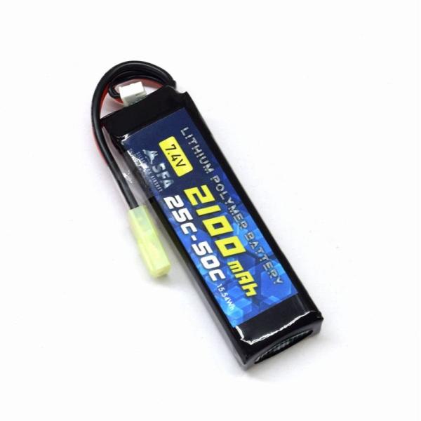 SFA 7.4V2100mAh 25C-50C ミニSバッテリー ミニコネクタ B047M