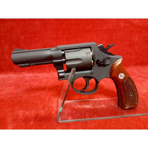 マルシン リアルカートガスリボルバー S&amp;W M10 3インチ HW ハーフチェッカー木製グリップ仕...