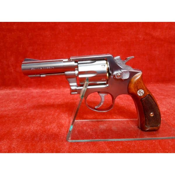マルシン リアルカートガスリボルバー S&amp;W M64 3インチ ABS SV ハーフチェッカー木製グ...