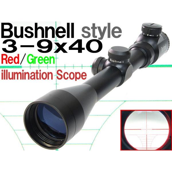 【5/1(金)5％OFFクーポン】BUSHNELLタイプ 3-9X40 イルミネート ライフルスコー...