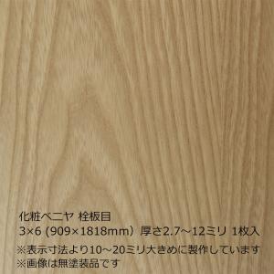 化粧ベニヤ 白ラワン柾目 3×8（909×2424mm）厚さ2.7〜12ミリより