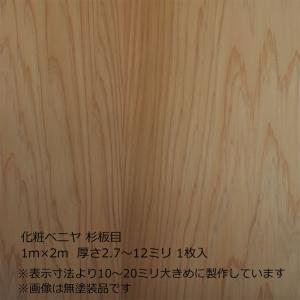 化粧ベニヤ 杉柾目 3×7（909×2121mm）厚さ2.7〜12ミリよりオプション