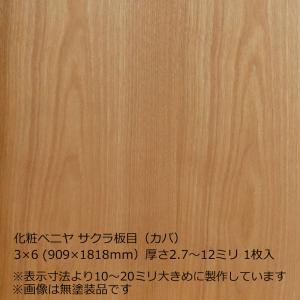 化粧ベニヤ 白ラワン柾目 3×8（909×2424mm）厚さ2.7〜12ミリより
