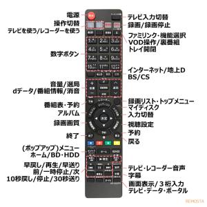 互換品 シャープ ブルーレイ リモコン GA9...の詳細画像5