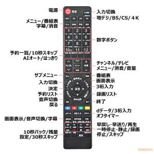 互換品 アイリスオーヤマ テレビ リモコン L...の詳細画像5