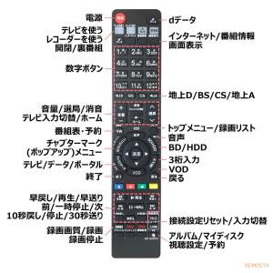 互換品 シャープ アクオス ブルーレイ GA9...の詳細画像5
