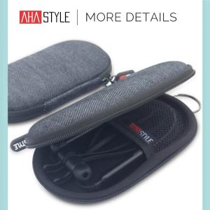 Beatsx ケース 専用 イヤホン EVAキャリング収納ケース おしゃれ カラビナ 持ち運び AhaStyle