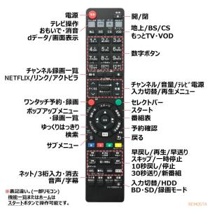 互換品 パナソニック ブルーレイ リモコン 電...の詳細画像5
