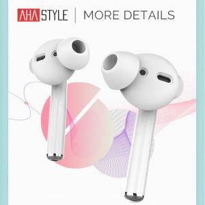 AirPods イヤーピース カナル型 イヤホン カバー イヤーフック エアーポッズ Earpods 落下防止 音質向上 収納ケース付き イヤホン 外れ 防止 AHAStyle