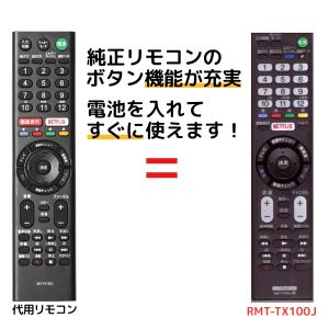 ソニー テレビ リモコン ブラビア RMT-TX100J RMT-TX101J KJ-55X9300...