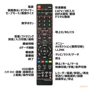 互換品 シャープ テレビ リモコン アクオス ...の詳細画像5