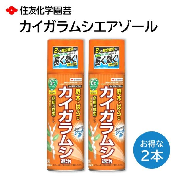 カイガラムシエアゾール ２本セット カイガラムシ 退治 駆除 防除 対策 殺虫剤 庭木 バラ 夏季 ...