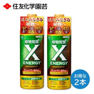 エックスエナジー 600ml ２本 活力液 生育アップ ストレスケア スタミナキープ 元気回復 ミネラル補給 土質改善 観葉植物 ハーブ 野菜 バラ 草花 住友化学園芸