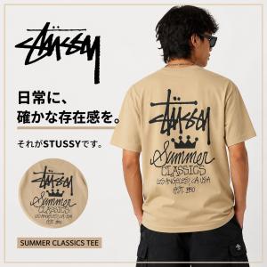 STUSSY ステューシー ブランド ロゴ tシャツ ユニセックス tシャツ メンズ 半袖 クラウン王冠レターロゴ 半袖Tシャツ カジュアル クルーネック 2026夏新作 ユニ
