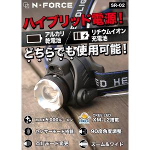 ヘッドライト 充電式 超強力 LED ヘッドラ...の詳細画像2