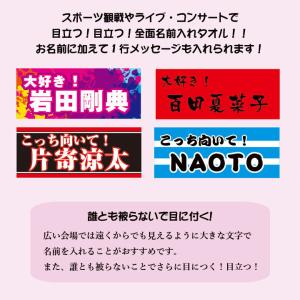 全面名入れタオル 名前入り メッセージ入り 1...の詳細画像1