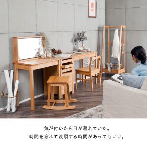 デスク タイニーII 700 机 引出し 無垢...の詳細画像2