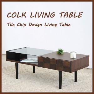 コルク リビングテーブル COLK LIVING TABLE ガラステーブル｜moku-moku