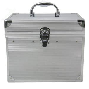 メイクボックス コスメボックス 特大アルミボックス シルバー 鏡付き