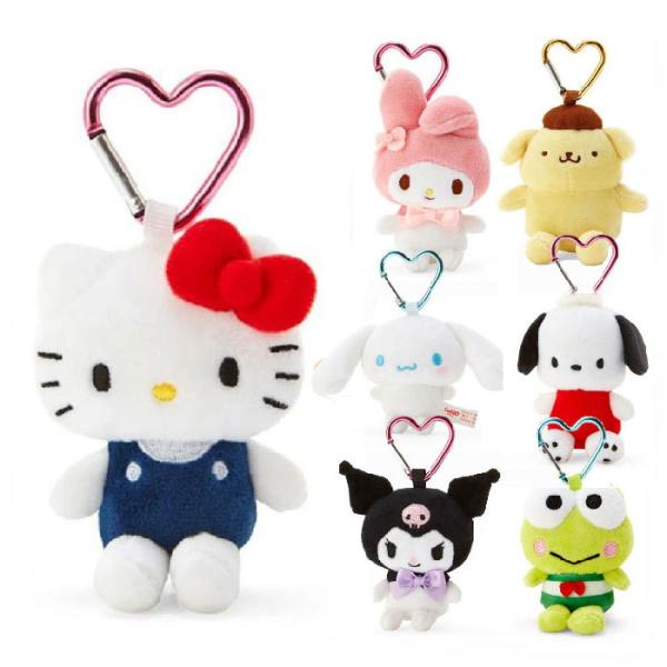 サンリオ ミニマスコットホルダー ハート キティ/マイメロディ/ポムポムプリン /シナモロール/ポチ...