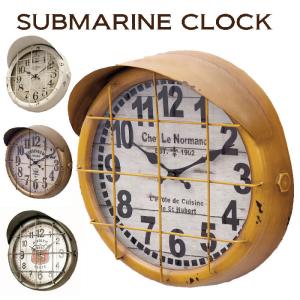 アメリカン レトロ 時計 壁掛け サブマリン ウォールクロック 潜水艦