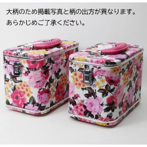 バラ柄コスメボックス バラ柄メイクボックス 縦...の詳細画像5
