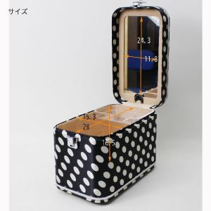 水玉コスメボックス 大きい水玉 メイクボックス...の詳細画像4
