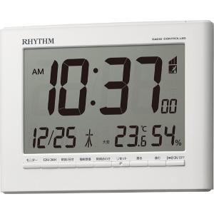 リズム時計 RHYTHM　掛置兼用　電波デジタル時計　フィットウェーブD203　8RZ203SR03　｜mokubakagu