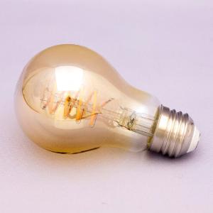 LED電球　スパイラルフィラメント 4W/E26 梨型 AMBER　A60-4W-E26 SPIRAL