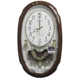 セイコー からくり時計 電波掛け時計 ウェーブシンフォニー アイボリー